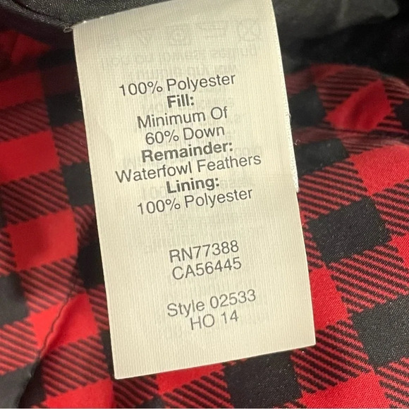 J. CREW Excursion Buffalo Red Black Plaid Vest Down Filled XS - Picture 5 of 9